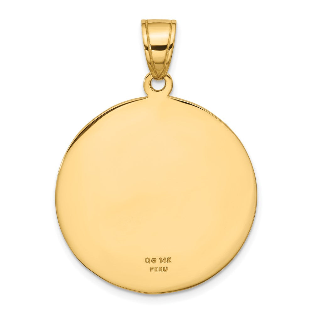 14k Saint Christopher Medal Pendant - Product Photo