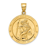 14k Saint Christopher Medal Pendant - Product Photo