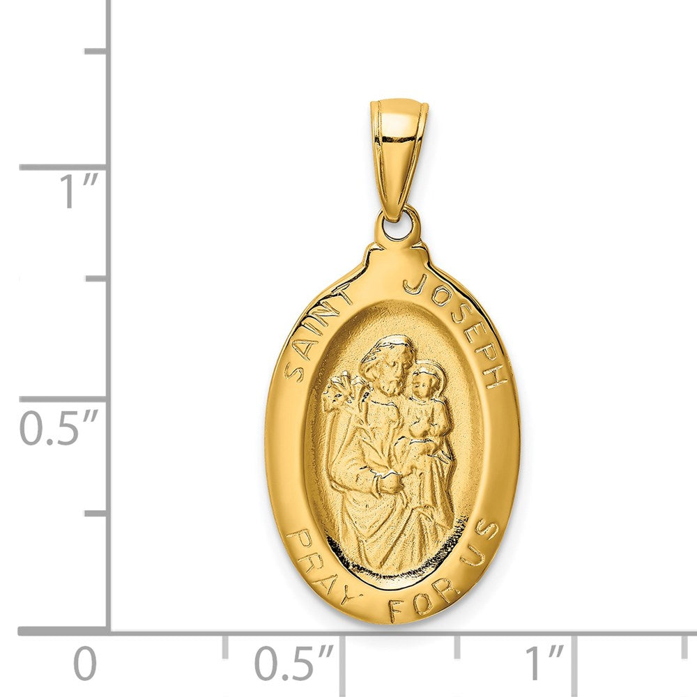 14k Saint Joseph Medal Pendant - Product Photo