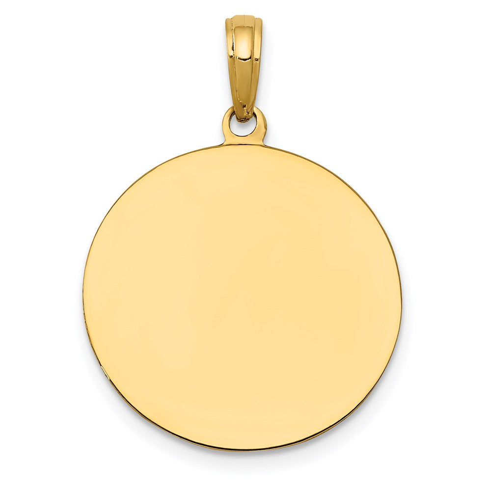 10K / 14K Yellow Gold Saint Joseph Medal Pendant - Product Photo