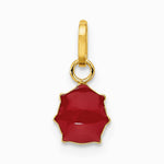 14K Yellow Gold Enameled Ladybug Charm - Product Photo