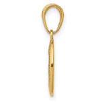 10K / 14K Yellow Gold Miraculous Medal Charm - Product Photo
