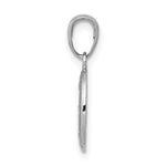 10K / 14K White Gold Miraculous Medal Charm - Product Photo