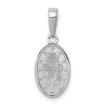 10K / 14K White Gold Miraculous Medal Charm - Product Photo