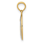14k w/Rhodium Miraculous Medal Charm - Product Photo