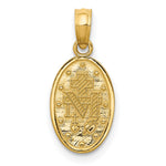 14k w/Rhodium Miraculous Medal Charm - Product Photo