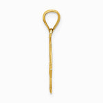 10K / 14K Yellow Gold Claddagh Charm - Product Photo