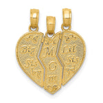 14k Break-apart BIG SIS-MOM-LIL SIS Charm - Product Photo