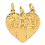 14k 3-piece Break-apart BIG SIS-SIS-LIL SIS Charm - Product Photo