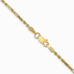14K Yellow Gold 1.8mm Diamond-Cut Milano Rope Chain Necklace 16"-30" - Product Photo