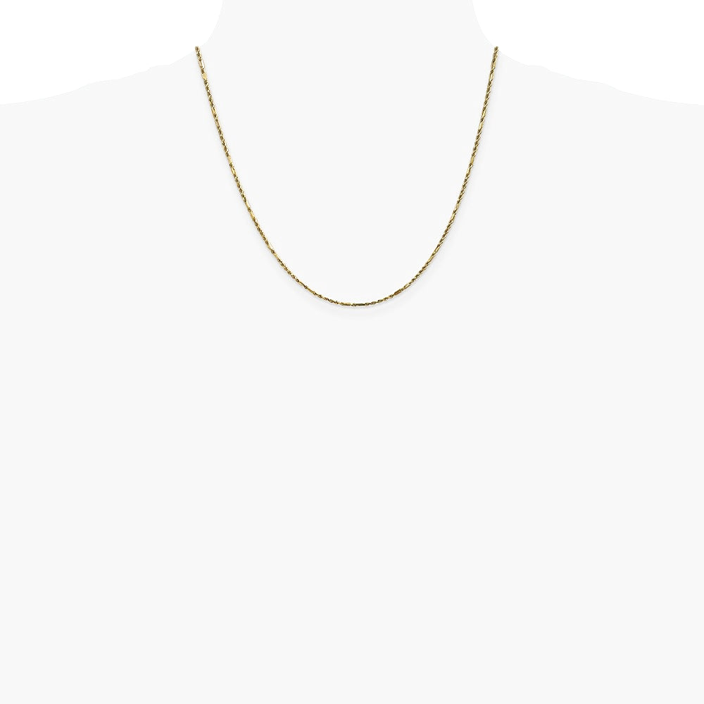 14K Yellow Gold 1.8mm Diamond-Cut Milano Rope Chain Necklace 16"-30" - Product Photo