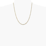 14K Yellow Gold 1.8mm Diamond-Cut Milano Rope Chain Necklace 16"-30" - Product Photo