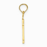 10K / 14K Yellow Gold Number 1 Block Charm - Product Photo