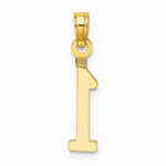 10K / 14K Yellow Gold Number 1 Block Charm - Product Photo