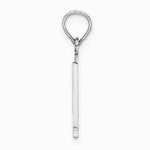 14K White Gold 14kw Polished Number 1 Pendant - Product Photo