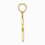 10K / 14K Yellow Gold Number 2 Block Charm - Product Photo