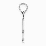 14K White Gold 14kw Polished Number 2 Pendant - Product Photo