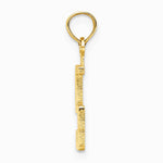 10K / 14K Yellow Gold Number 5 Block Charm - Product Photo