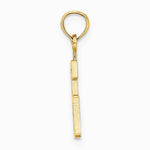 10K / 14K Yellow Gold Number 6 Block Charm - Product Photo
