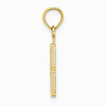 10K / 14K Yellow Gold Number 8 Block Charm - Product Photo
