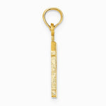 10K / 14K Yellow Gold Number 12 Pendant - Product Photo