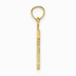 10K / 14K Yellow Gold Number 13 Pendant - Product Photo