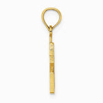 10K / 14K Yellow Gold Number 21 Pendant - Product Photo