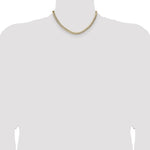 14k 5.9mm Lightweight PavÃ© Flat Cuban Chain - Product Photo
