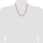 14k 5.9mm Lightweight PavÃ© Flat Cuban Chain - Product Photo