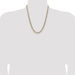 14k 5.9mm Lightweight PavÃ© Flat Cuban Chain - Product Photo