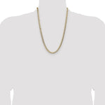 14k 5.9mm Lightweight PavÃ© Flat Cuban Chain - Product Photo