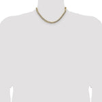 14k 7.2mm Lightweight PavÃ© Flat Cuban Chain - Product Photo