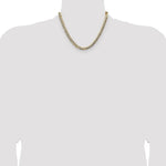 14k 7.2mm Lightweight PavÃ© Flat Cuban Chain - Product Photo