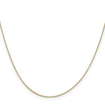 14k .5mm Box with Spring Ring Clasp Chain - Product Photo