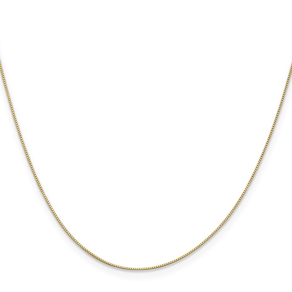 14k .5mm Box with Spring Ring Clasp Chain - Product Photo