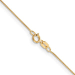 14k .5mm Box with Spring Ring Clasp Chain - Product Photo