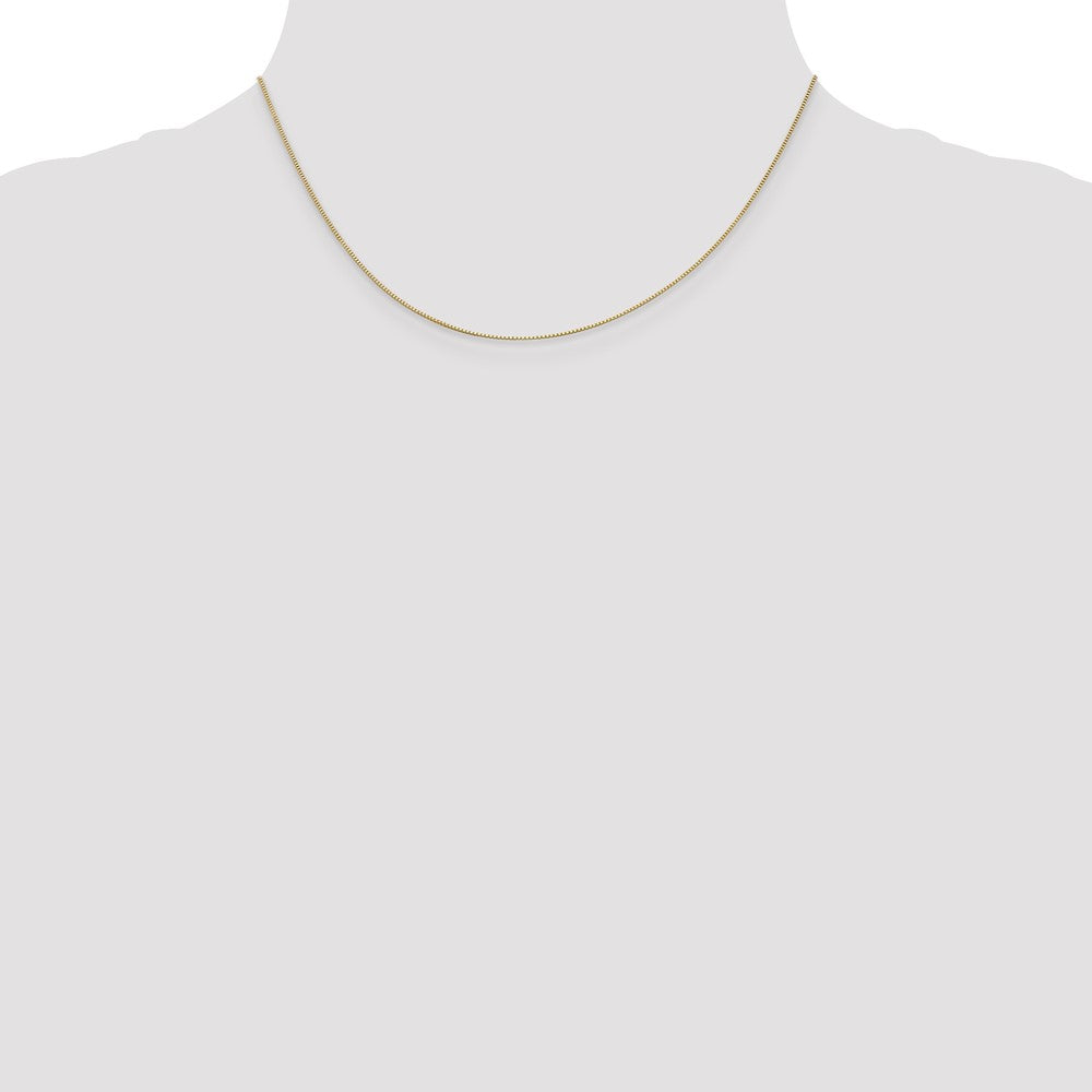 14k .5mm Box with Spring Ring Clasp Chain - Product Photo