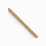 14K Yellow Gold 1.3mm Curb Pendant Chain Necklace 16"-24" - Product Photo