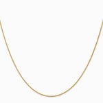 14K Yellow Gold 1.05mm Spiga with Lobster Clasp Chain Necklace 14"-30" - Product Photo