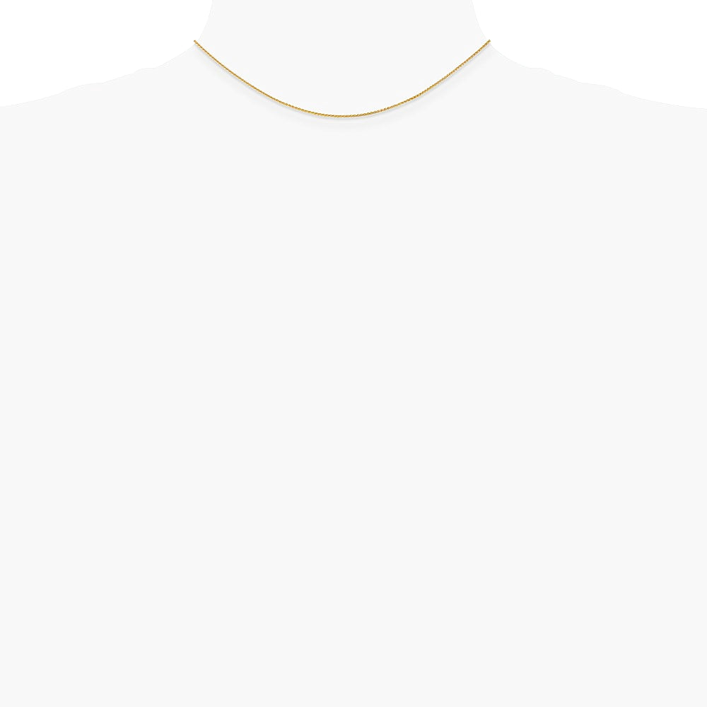 14K Yellow Gold 1.05mm Spiga with Lobster Clasp Chain Necklace 14"-30" - Product Photo