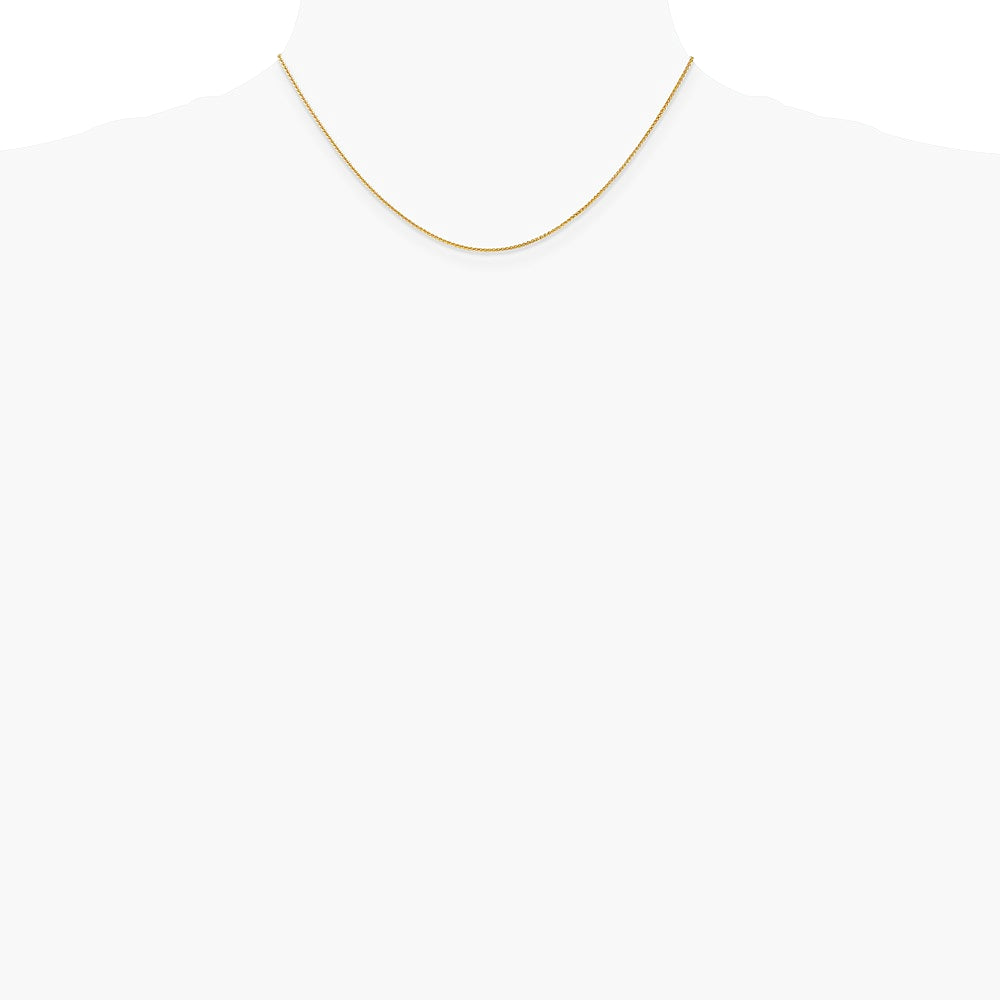 14K Yellow Gold 1.05mm Spiga with Lobster Clasp Chain Necklace 14"-30" - Product Photo