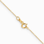 14K Yellow Gold .6mm Diamond-Cut Round Open Link Cable Chain Necklace 14"-24" - Product Photo