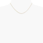 14K Yellow Gold .6mm Diamond-Cut Round Open Link Cable Chain Necklace 14"-24" - Product Photo