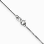 14K White Gold .85mm D/C Spiga with Spring Ring Clasp Chain Necklace 16"-30" - Product Photo