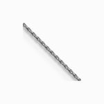 14K White Gold .85mm D/C Spiga with Spring Ring Clasp Chain Necklace 16"-30" - Product Photo