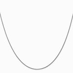 14K White Gold 1.05 mm D/C Spiga with Lobster Clasp Chain Necklace 14"-30" - Product Photo