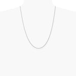 14K White Gold 1.05 mm D/C Spiga with Lobster Clasp Chain Necklace 14"-30" - Product Photo