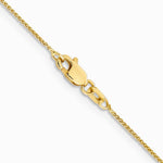 14K Yellow Gold .85mm Spiga Chain Necklace 14"-30" - Product Photo