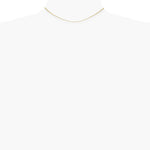 14K Yellow Gold .85mm Spiga Chain Necklace 14"-30" - Product Photo
