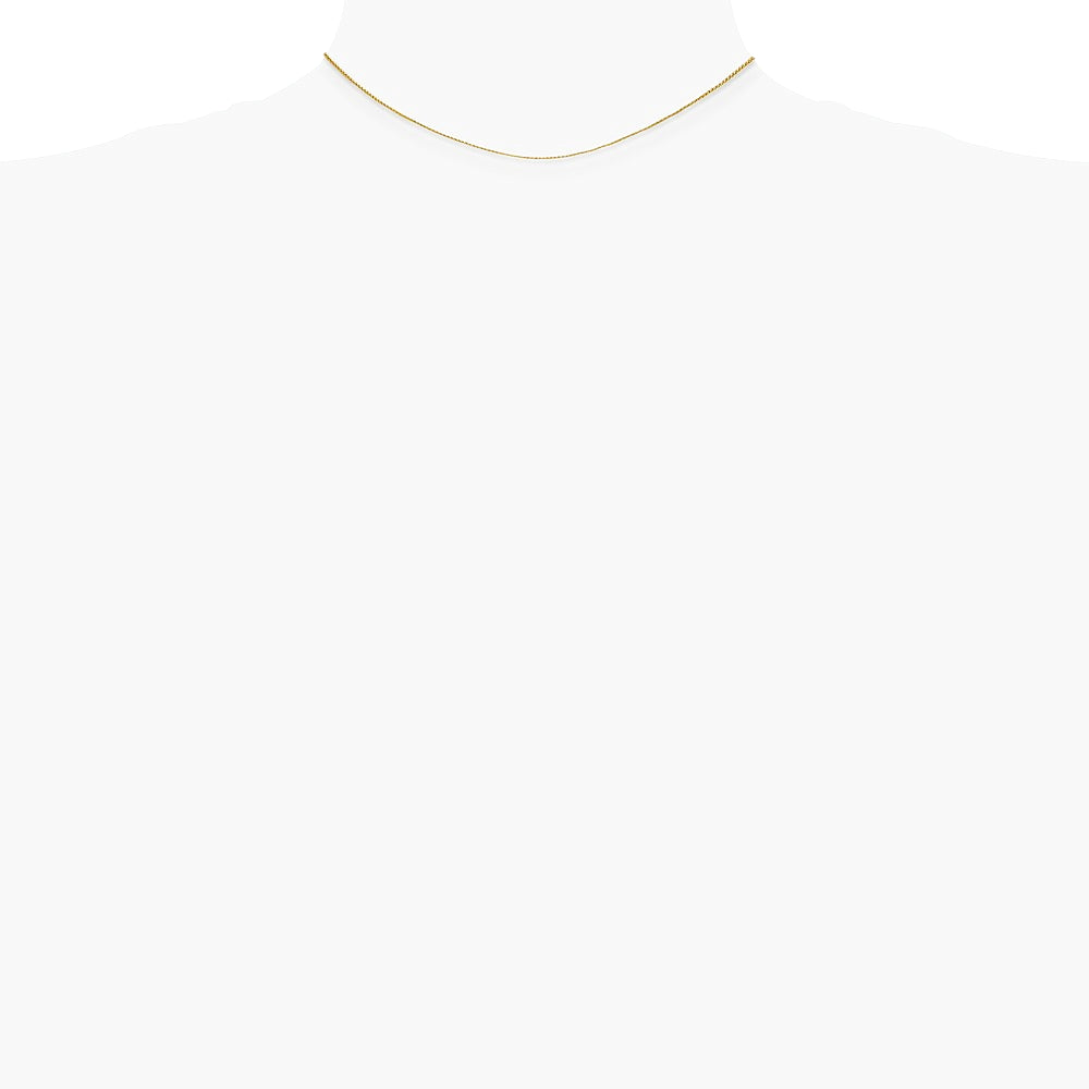14K Yellow Gold .85mm Spiga Chain Necklace 14"-30" - Product Photo